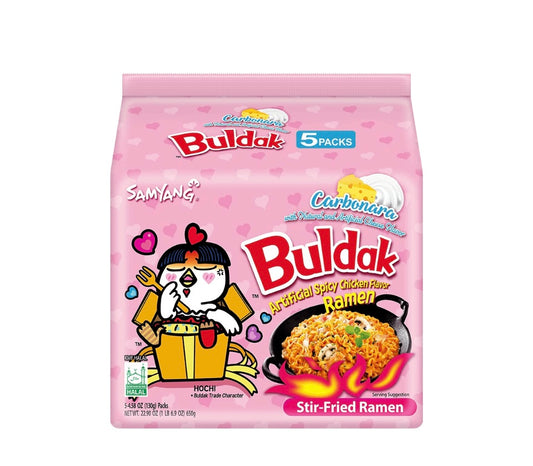 Samyang Buldak Carbonara Stir Fried Ramen-5 Packs