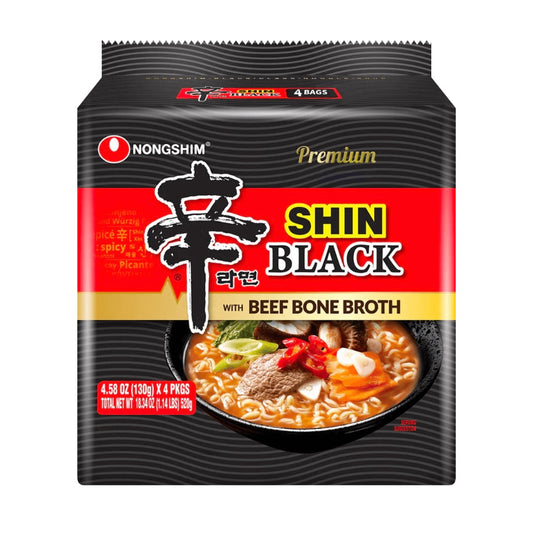 Nongshim Spicy Shin Black Ramen-4 Packs